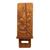 Wood phone stand, 'Thriving Frangipani' - Frangipani-Themed Hand-Carved Jempinis Wood Phone Stand