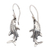 Sterling silver dangle earrings, 'Catfish Flair' - Catfish-Shaped Sterling Silver Dangle Earrings from Bali