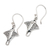 Sterling silver dangle earrings, 'Lovely Stingray' - Stingray-Shaped Sterling Silver Dangle Earrings from Bali