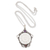 Amethyst and garnet pendant necklace, 'Sunflower Queen' - Sunflower-Themed Amethyst and Garnet Pendant Necklace