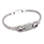 Amethyst pendant bracelet, 'Purple Infinity' - Silver Amethyst Pendant Bracelet with Infinity Symbol Motif