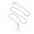 Sterling silver pendant necklace, 'Letter E' - Polished Sterling Silver Letter E Pendant Necklace from Bali