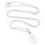 Sterling silver pendant necklace, 'Letter E' - Polished Sterling Silver Letter E Pendant Necklace from Bali
