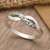 Sterling silver band ring, 'Forever & Ever' - Classic Polished and Oxidized Sterling Silver Band Ring