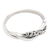 Sterling silver band ring, 'Forever & Ever' - Classic Polished and Oxidized Sterling Silver Band Ring