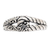 Sterling silver band ring, 'Loyalty Knot' - Traditional Polished and Oxidized Sterling Silver Band Ring