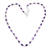 Amethyst link necklace, 'Purple Vibes' - High-Polished Amethyst and Sterling Silver Link Necklace