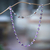 Amethyst link necklace, 'Purple Vibes' - High-Polished Amethyst and Sterling Silver Link Necklace