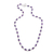 Amethyst link necklace, 'Purple Vibes' - High-Polished Amethyst and Sterling Silver Link Necklace