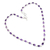 Amethyst link necklace, 'Purple Vibes' - High-Polished Amethyst and Sterling Silver Link Necklace