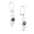 Cultured pearl dangle earrings, 'Surf Style' - Sterling Silver Dangle Earrings with Black Cultured Pearls