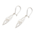 Cultured pearl dangle earrings, 'Surf Style in White' - Cultured Pearl Silver Dangle Earrings with Openwork Accents