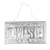 Aluminum sign, 'Sparkling Namaste' - Handcrafted Embossed Aluminum Namaste Sign from Bali