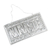 Aluminum sign, 'Sparkling Namaste' - Handcrafted Embossed Aluminum Namaste Sign from Bali