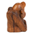 Wood sculpture, 'Curious Orangutan' - Signed Suar Wood Orangutan Sculpture Hand-Carved in Bali