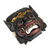 Wood mask, 'Mysterious Barong' - Traditional Hand-Carved and Painted Albesia Wood Barong Mask