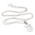 Collar colgante de plata de ley - Collar con colgante de letra T en plata de ley pulida de Bali