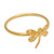 Gold-plated cocktail ring, 'Sacred Dragonfly' - 18k Gold-Plated Dragonfly-Shaped Cocktail Ring from Bali