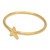 Gold-plated band ring, 'Cute Starfish Gleam' - Polished Textured 18k Gold-Plated Starfish Band Ring
