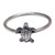 Anillo de banda de plata esterlina - Anillo De Banda De Tortuga Marina De Plata De Ley Oxidada Pulida