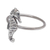 Sterling silver cocktail ring, 'Seahorse Origin' - Sterling Silver Seahorse-Themed Cocktail Ring