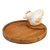 Wood catchall, 'The Hen' - Handcrafted Whimsical Hen-Themed Albesia Wood Catchall