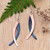 Pendientes colgantes de latón y cobre con baño de oro rosa - Aretes colgantes modernos de latón y cobre chapados en oro rosa de 18 k