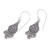 Sterling silver dangle earrings, 'Tropical Crown' - Classic Tropical Sterling Silver Dangle Earrings from Bali