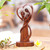 Wood sculpture, 'Dancing with Love' - Hand-Carved Romantic Suar Wood Sculpture of Dancing Couple (image 2) thumbail