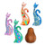 Wood ornaments, 'Fantasy Felines in Spring' (set of 4) - Set of 4 Hand-Painted Floral Albesia Wood Cat Ornaments