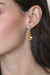 Gold-plated brass dangle earrings, 'Classic Hoop' - Minimalist 18k Gold-Plated Brass Dangle Earrings from Bali