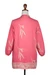 Batik rayon tunic, 'Chic Coral Reef' - Pink Batik Rayon Tunic with Hand-Stamped Coral Reef Motif