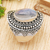 Rainbow moonstone cocktail ring, 'Batur Jewel' - Traditional Balinese Natural Rainbow Moonstone Cocktail Ring