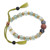 Pulsera de cuentas con múltiples piedras preciosas - Pulsera de yoga con cuentas de piedras preciosas múltiples y largo ajustable