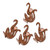 Wood ornaments, 'Joyful Jungle' (set of 4) - Set of 4 Hand-Carved Albesia Wood Monkey Ornaments from Bali