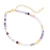 Gold-accented fluorite beaded bracelet, 'Enchanted Gold' - 18k Gold-Accented Brass and Fluorite Beaded Bracelet