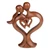 Wood sculpture, 'Forever in Love' - Fair Trade Handmade Romantic Suar Wood Sculpture from Bali