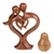 Wood sculpture, 'Forever in Love' - Fair Trade Handmade Romantic Suar Wood Sculpture from Bali