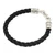 Sterling silver pendant bracelet, 'Hero of Islands' - Balinese Artisan-Made Black Sterling Silver Pendant Bracelet
