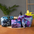 Batik furoshiki-style gift wraps, 'Holiday Night' (set of 3) - Balinese-Crafted Set of 3 Rayon Furoshiki-Style Gift Wraps