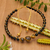 Onyx and tiger's eye beaded bracelet, 'Power of Earth' - Adjustable Onyx and Tiger's Eye Beaded Bracelet from Bali