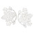 Sterling silver button earrings, 'Queen of Paradise' - Classic Floral Sterling Silver Button Earrings Made in Bali