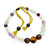 Pulsera de cuentas de fluorita y ojo de tigre - Pulsera balinesa hecha a mano con cuentas de fluorita y ojo de tigre