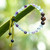 Pulsera de cuentas de fluorita y ojo de tigre - Pulsera balinesa hecha a mano con cuentas de fluorita y ojo de tigre