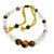 Pulsera de cuentas de fluorita y ojo de tigre - Pulsera balinesa hecha a mano con cuentas de fluorita y ojo de tigre