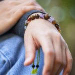 Pulsera de cuentas con múltiples piedras preciosas - Pulsera Bohemia Hecha A Mano Ajustable Con Cuentas De Múltiples Piedras Preciosas