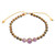 Tiger's eye and amethyst beaded bracelet, 'Wise Vitality' - Tiger's Eye and Amethyst Beaded Bracelet Handmade in Bali