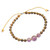 Tiger's eye and amethyst beaded bracelet, 'Wise Vitality' - Tiger's Eye and Amethyst Beaded Bracelet Handmade in Bali