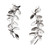 Sterling silver ear climber earrings, 'Orchid Leaves' - Nature-Themed Leafy Sterling Silver Ear Climber Earrings
