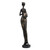 Resin sculpture, 'Glorious Dame' - Folk Art Golden and Black Resin Sculpture of Javanese Woman